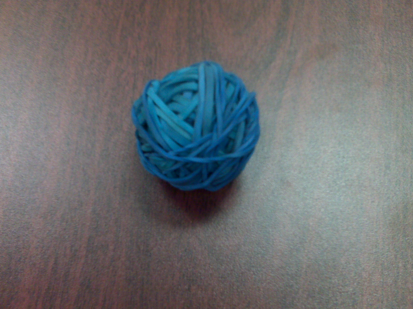 my bouncing rubber band ball